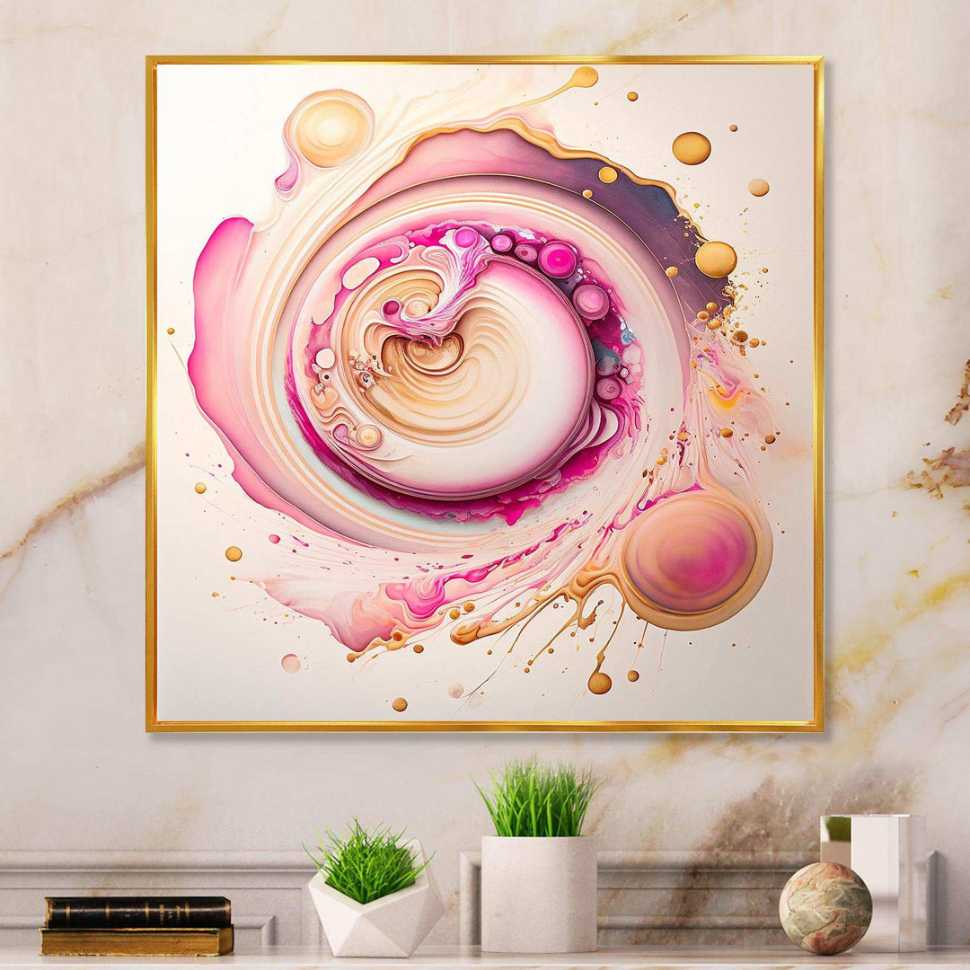 Pink Liquid Swirl  - Modern Wall Art Prints
