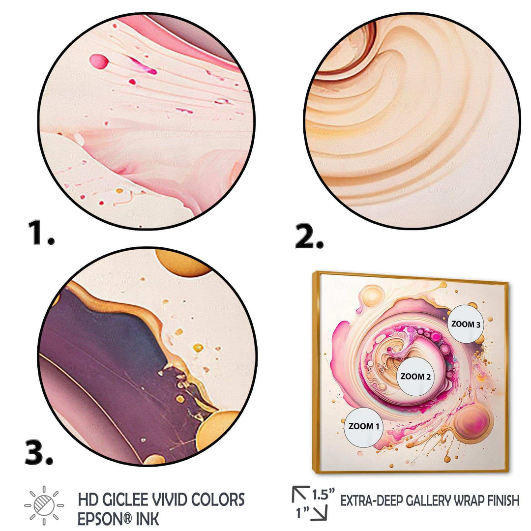 Pink Liquid Swirl  - Modern Wall Art Prints
