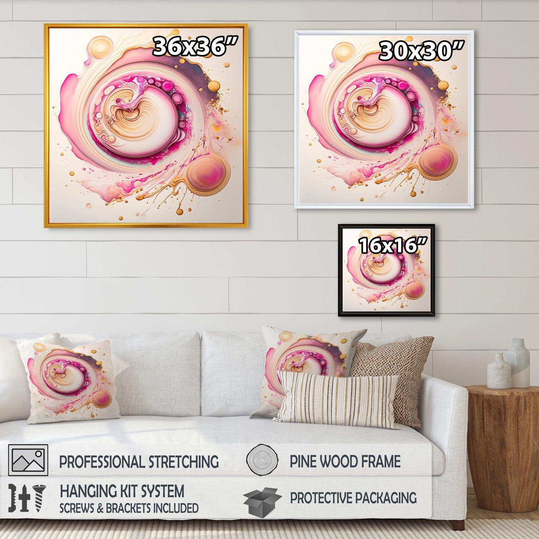 Pink Liquid Swirl  - Modern Wall Art Prints