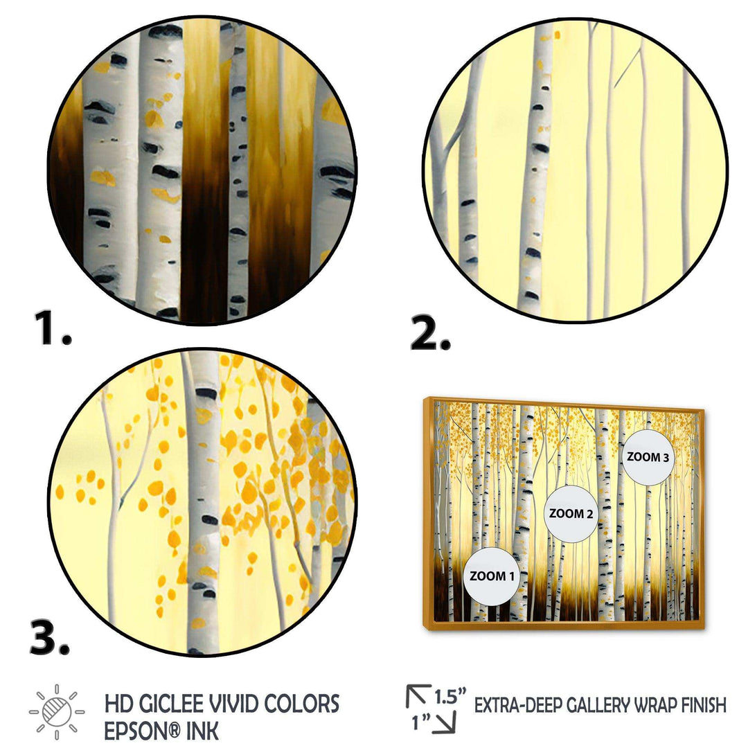 Golden Birch Trees Forest III
