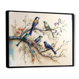 Multicolor Birds On Plum Blossoms Tree X