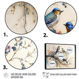 Multicolor Birds On Plum Blossoms Tree X