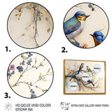 Multicolor Birds On Plum Blossoms Tree X