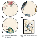 Multicolor Birds On Plum Blossoms Tree XII