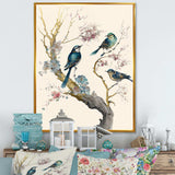 Multicolor Birds On Plum Blossoms Tree XII