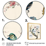 Multicolor Birds On Plum Blossoms Tree XII