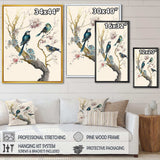 Multicolor Birds On Plum Blossoms Tree XII