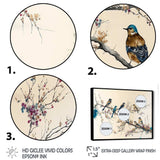 Multicolor Birds On Plum Blossoms Tree XIV