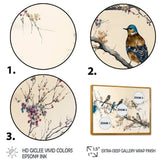 Multicolor Birds On Plum Blossoms Tree XIV