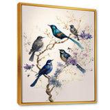 Multicolor Birds On Plum Blossoms Tree XVI