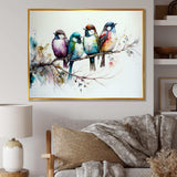 Multicolor Birds On Plum Blossoms Tree XVII