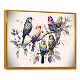 Multicolor Birds On Plum Blossoms Tree XVIII