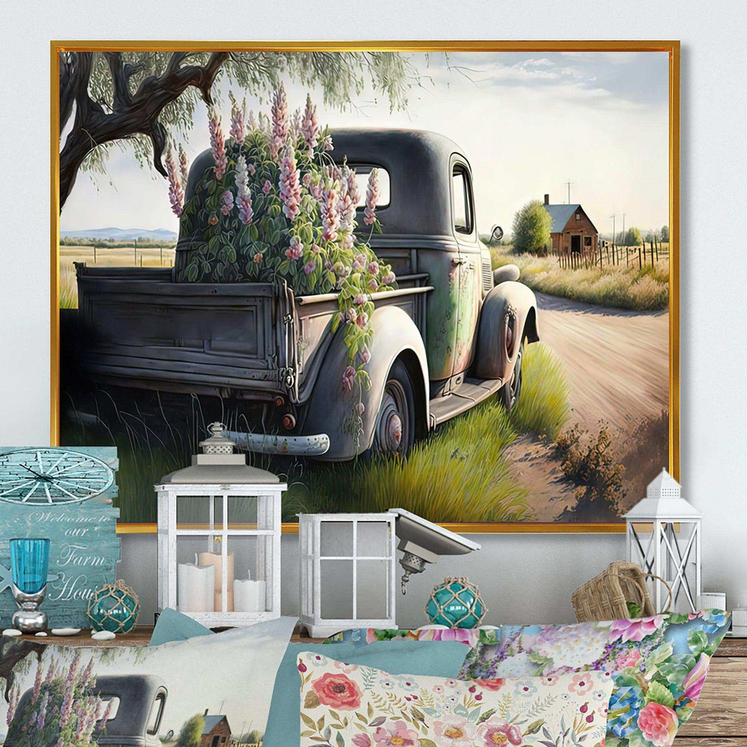 Barn Flower Delivery Truck VII
