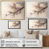 Pink And Plum Cherry Blossom Branch V