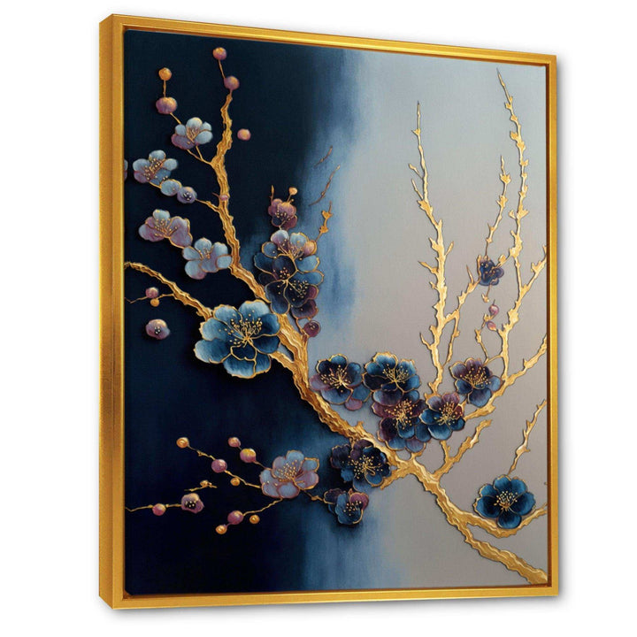 Blue Cherry Blossom Branch II