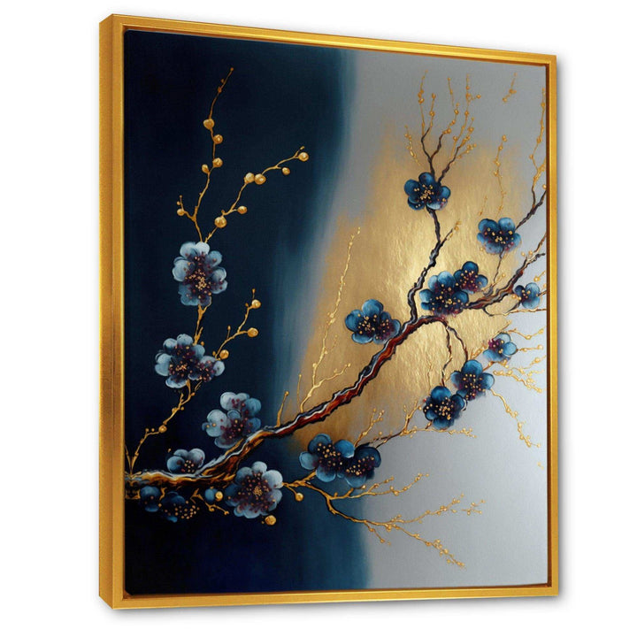 Blue Cherry Blossom Branch III