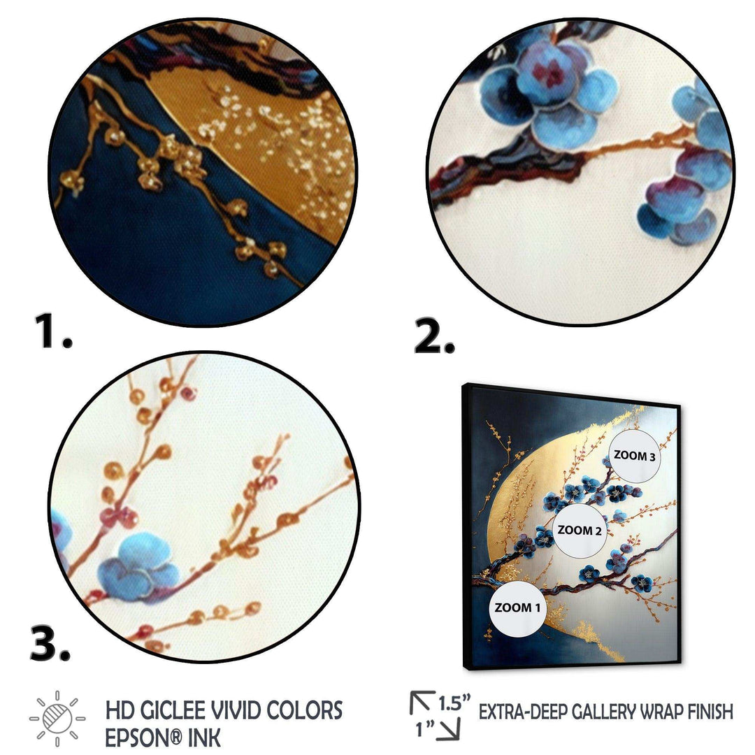 Blue Cherry Blossom Branch IV
