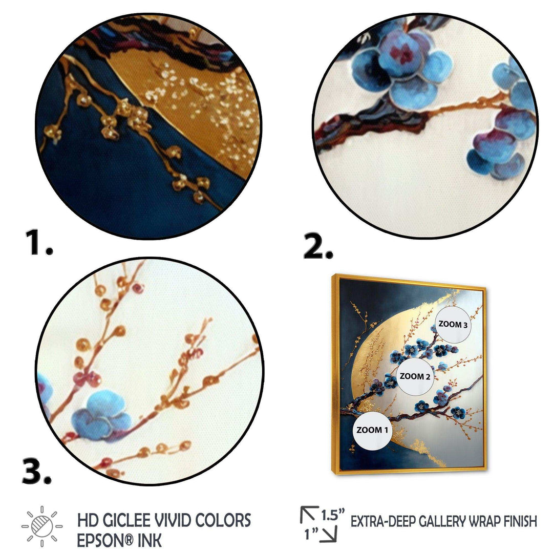 Blue Cherry Blossom Branch IV