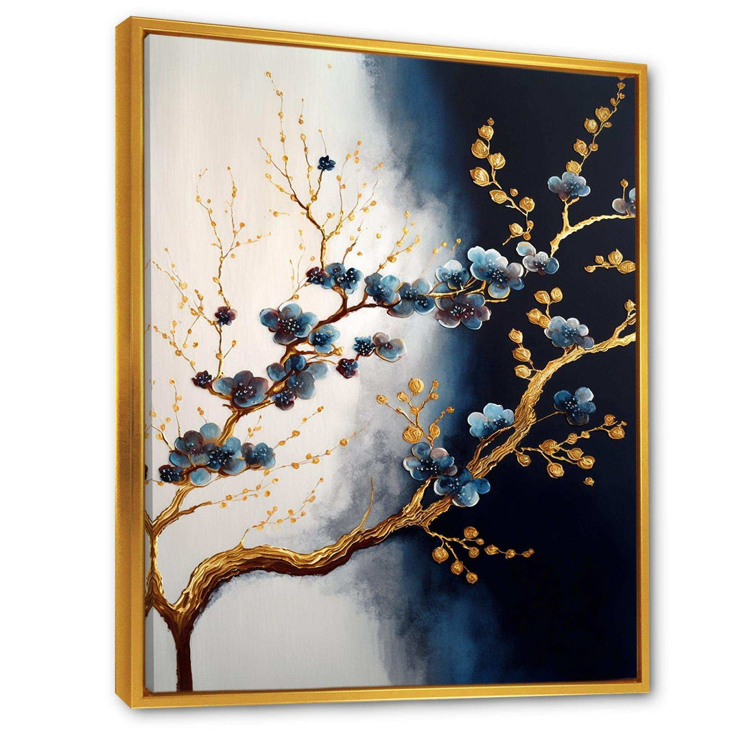 Blue Cherry Blossom Branch VI