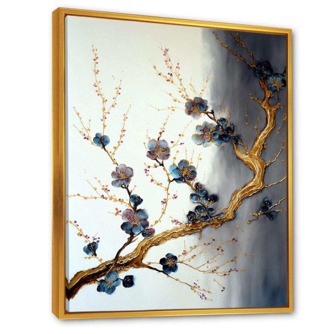 Blue Cherry Blossom Branch VII