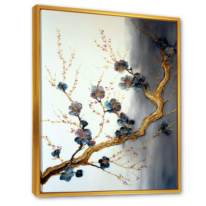 Blue Cherry Blossom Branch VII