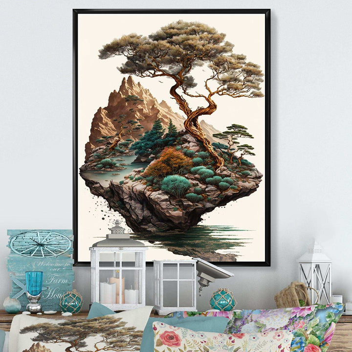 Bonsai Tree On A Rock II