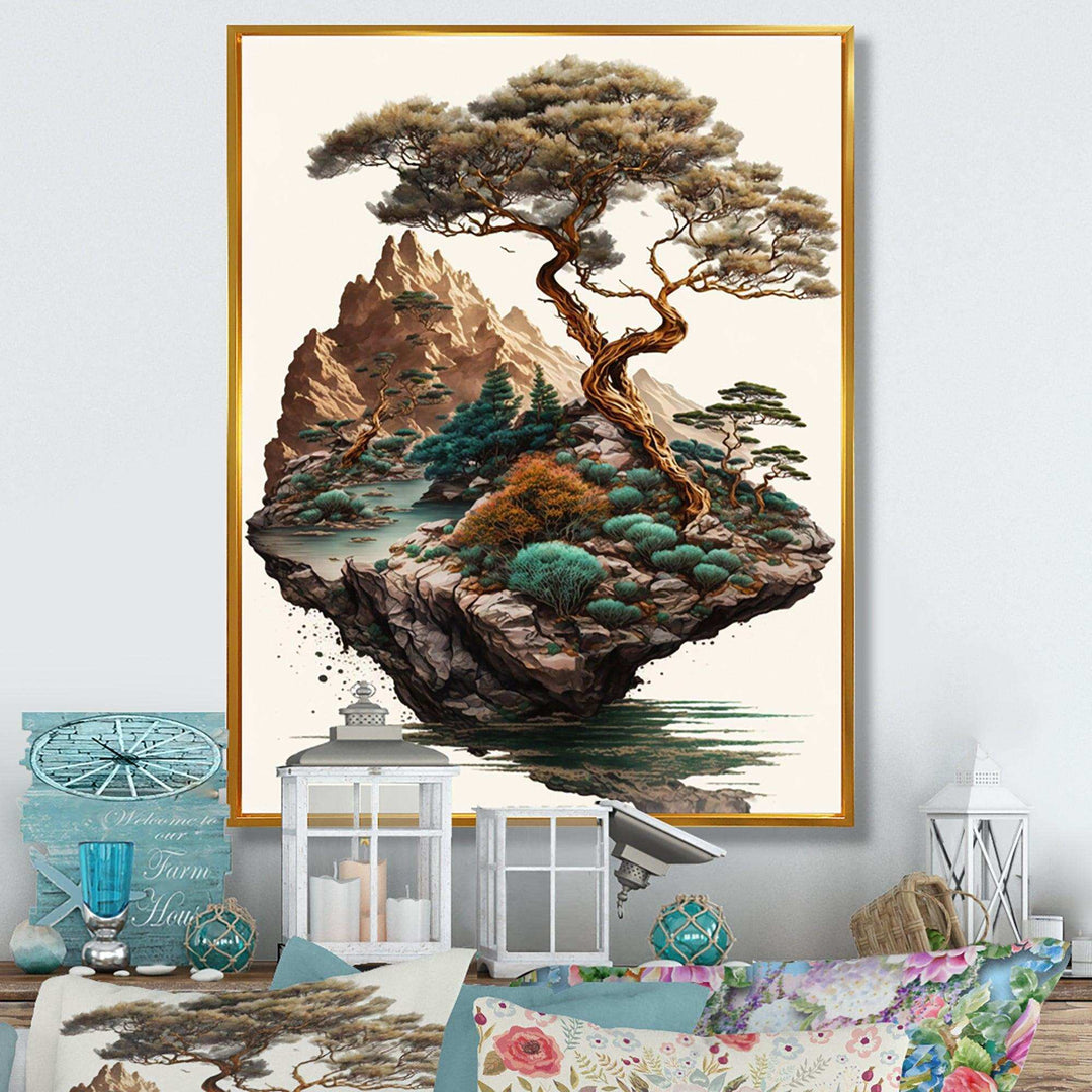 Bonsai Tree On A Rock II