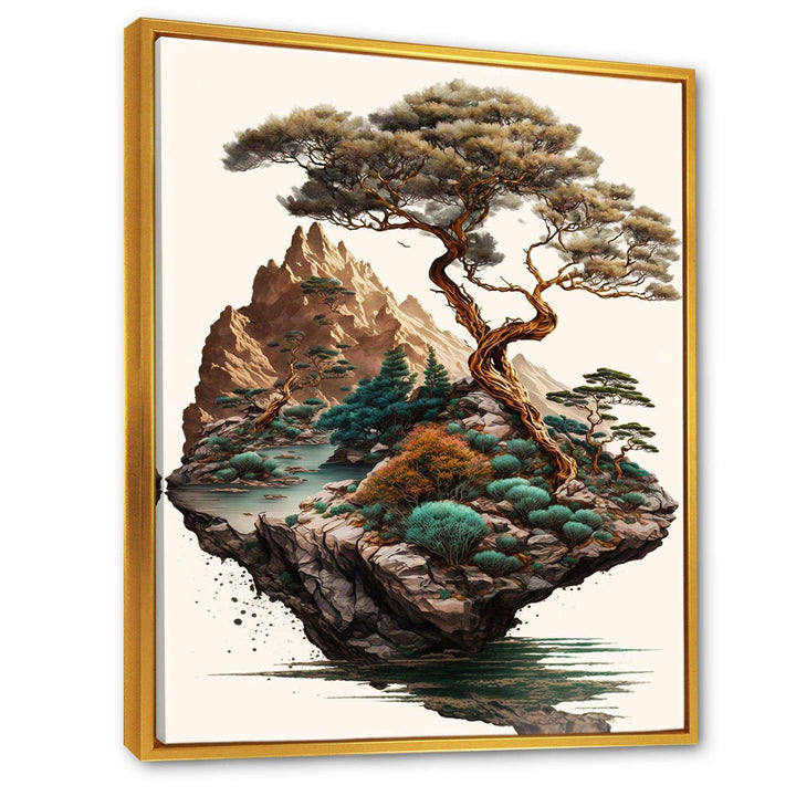 Bonsai Tree On A Rock II