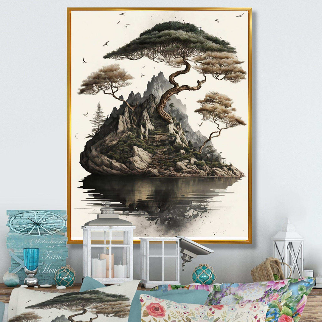Bonsai Tree On A Rock IV