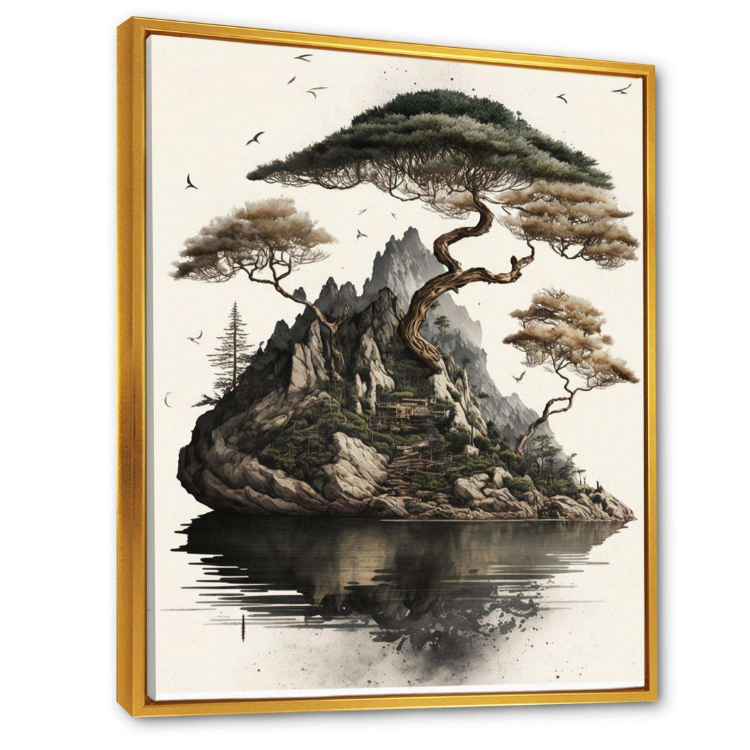 Bonsai Tree On A Rock IV