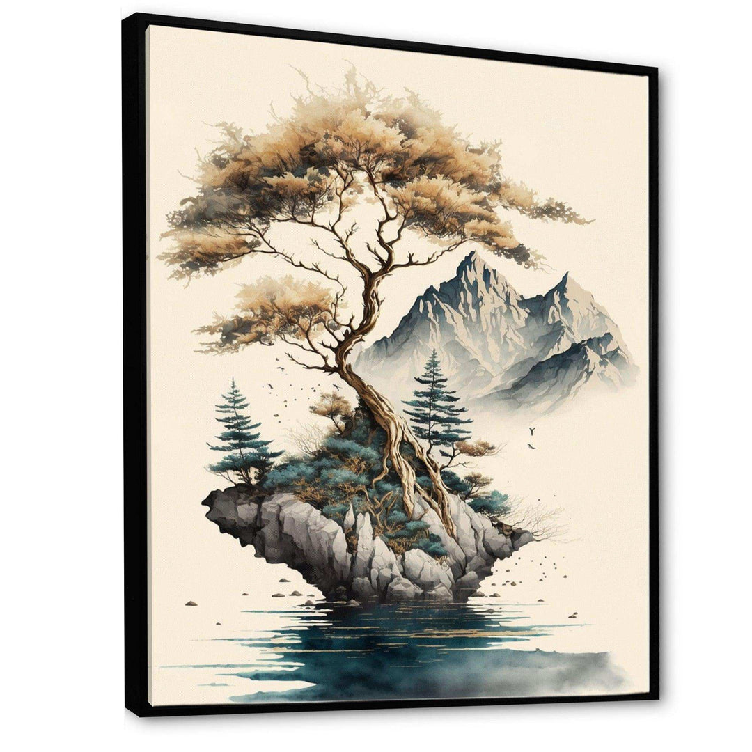 Bonsai Tree On A Rock V