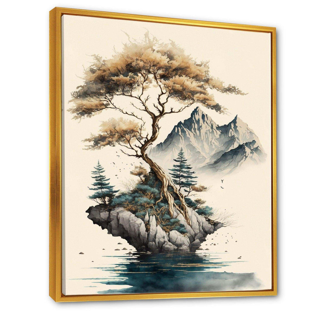 Bonsai Tree On A Rock V
