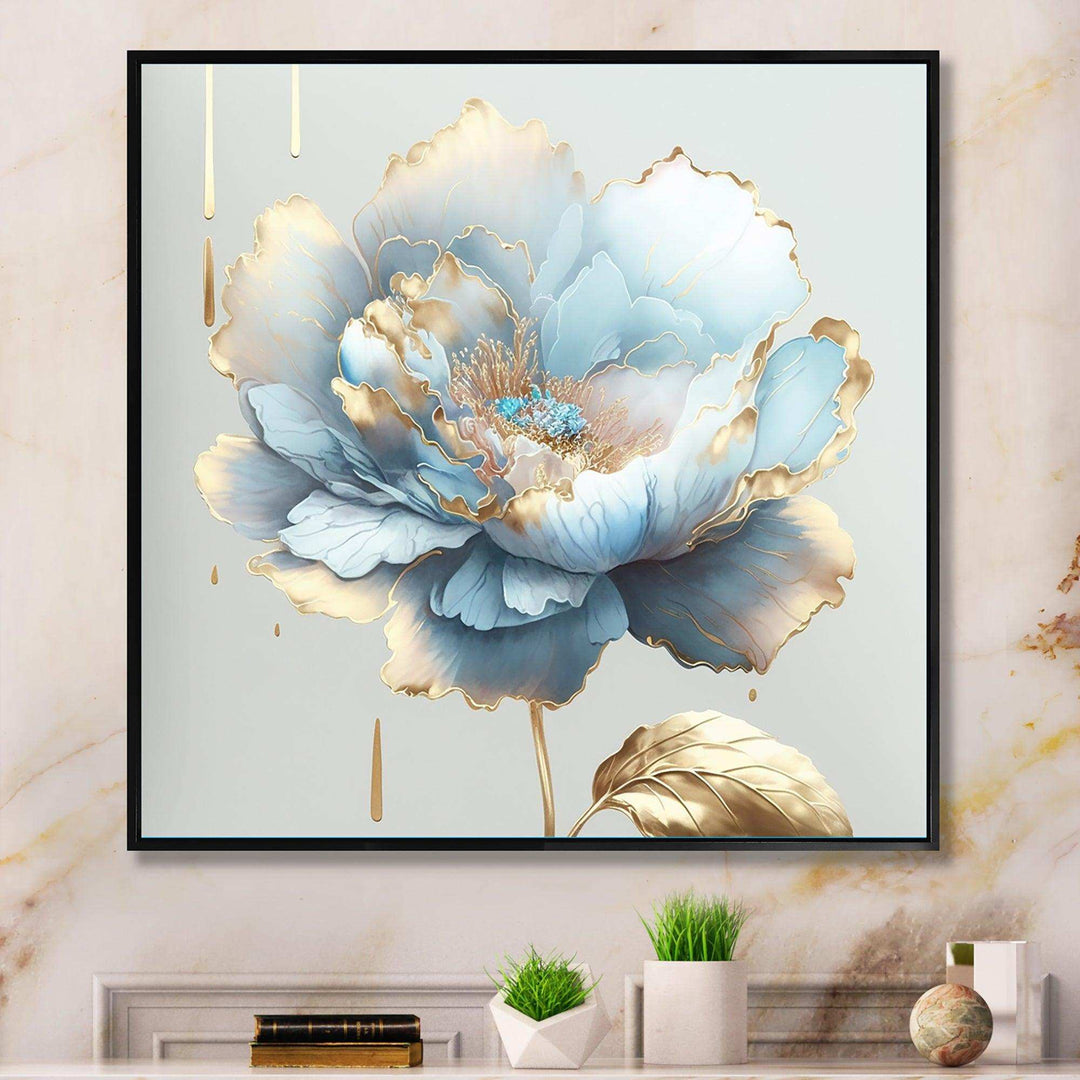 Chic Blue Blooming Flower II