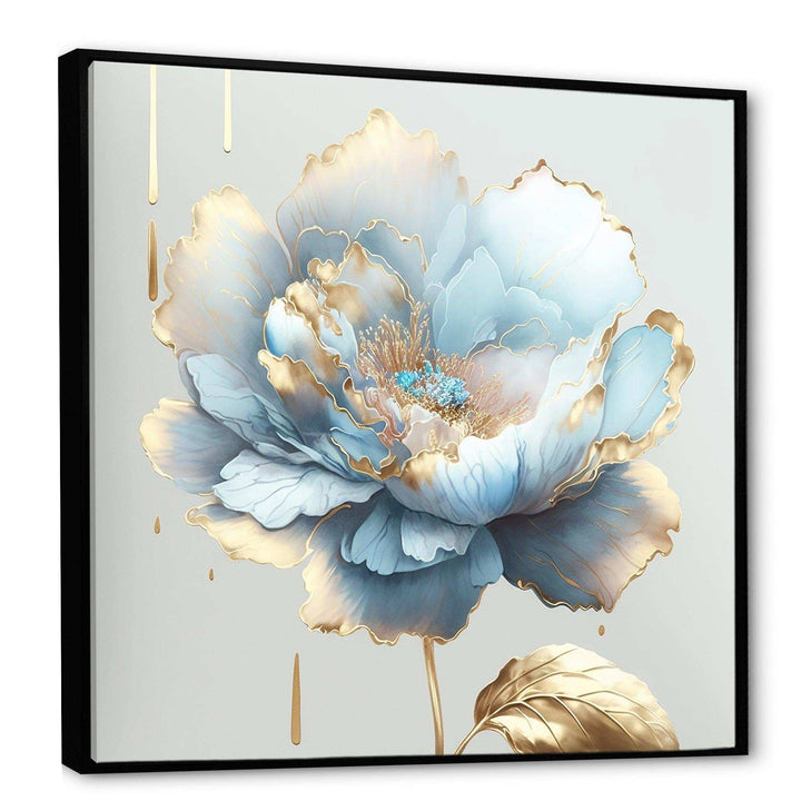 Chic Blue Blooming Flower II