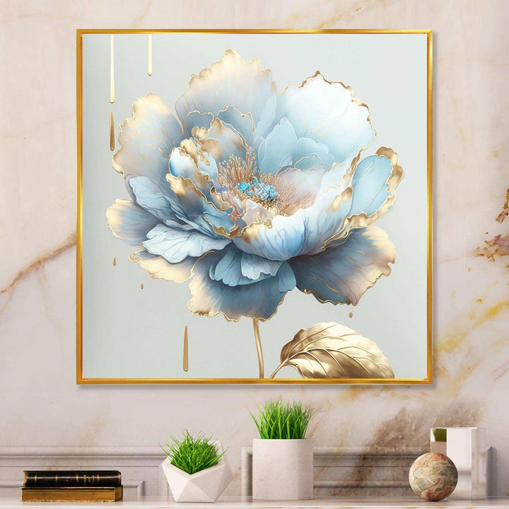 Chic Blue Blooming Flower II