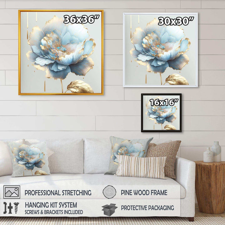 Chic Blue Blooming Flower II