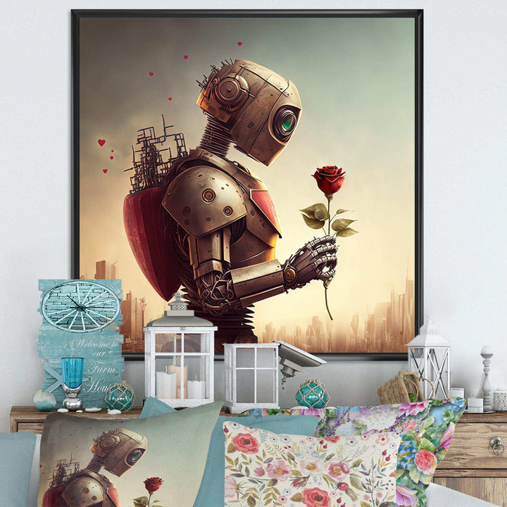 Robot In Love At Valentines Day I