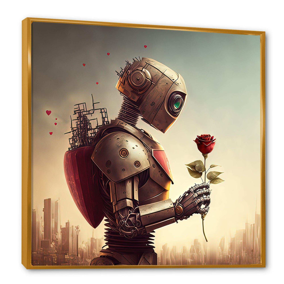 Robot In Love At Valentines Day I