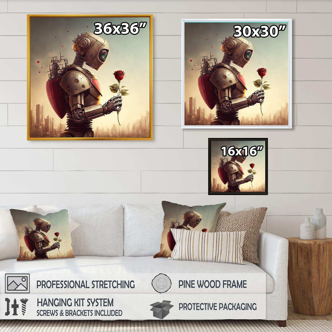 Robot In Love At Valentines Day I