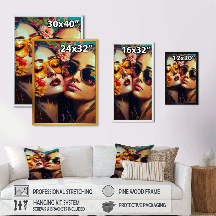 Stylish Women Kissing III