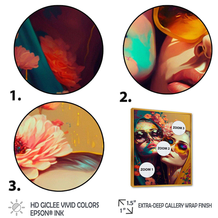 Stylish Women Kissing IV