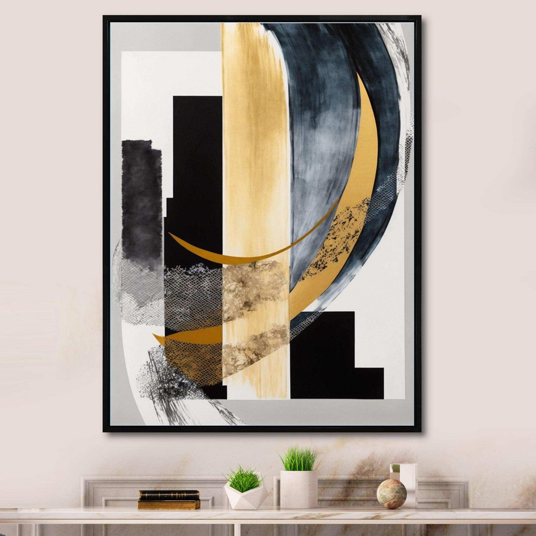 Glam Art Deco Abstract I - Modern Canvas Wall Art