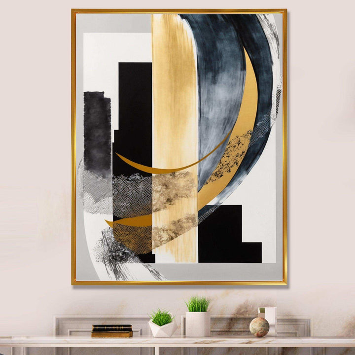 Glam Art Deco Abstract I - Modern Canvas Wall Art