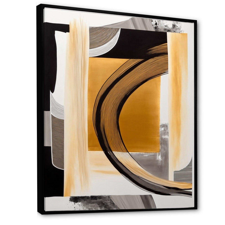 Glam Art Deco Abstract III - Modern Living Room Wall Decor