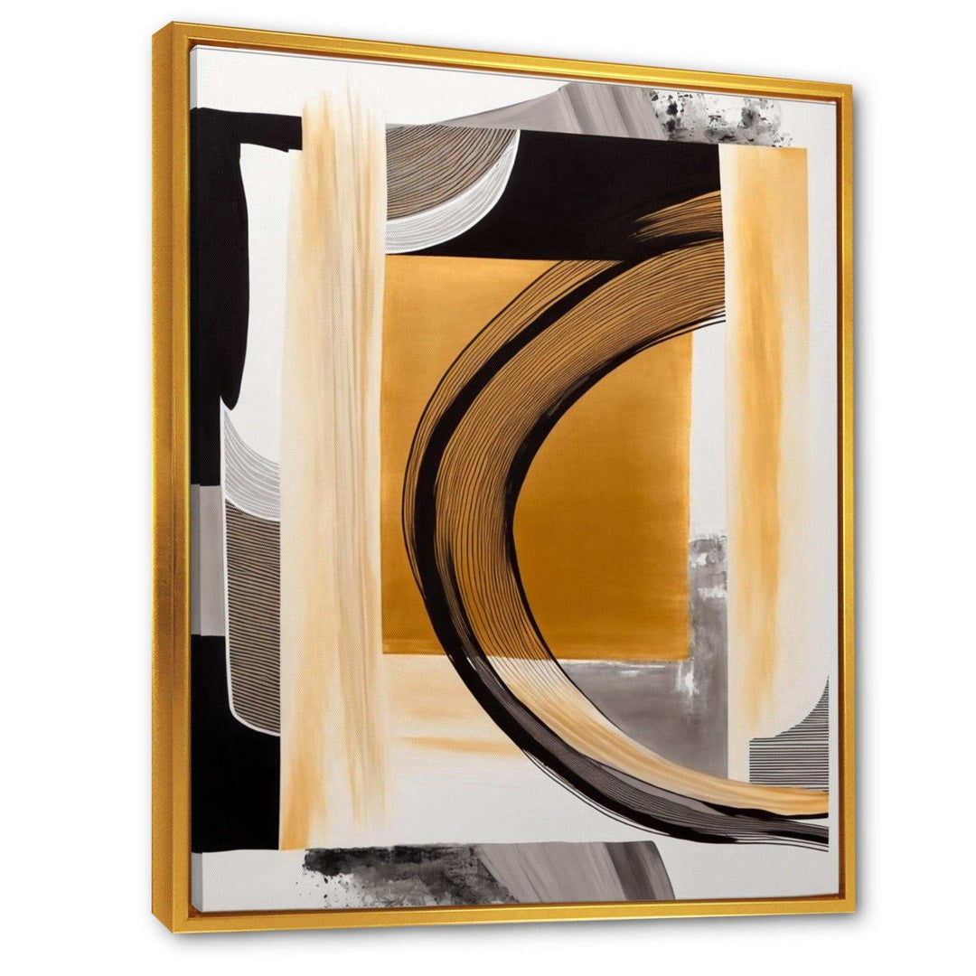Glam Art Deco Abstract III - Modern Living Room Wall Decor