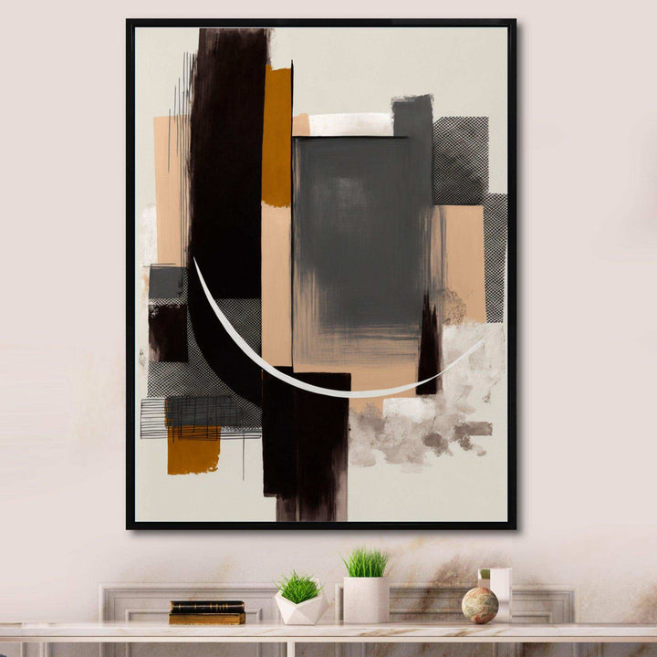 Warm Watercolor Abstract II - Modern Canvas Wall Art
