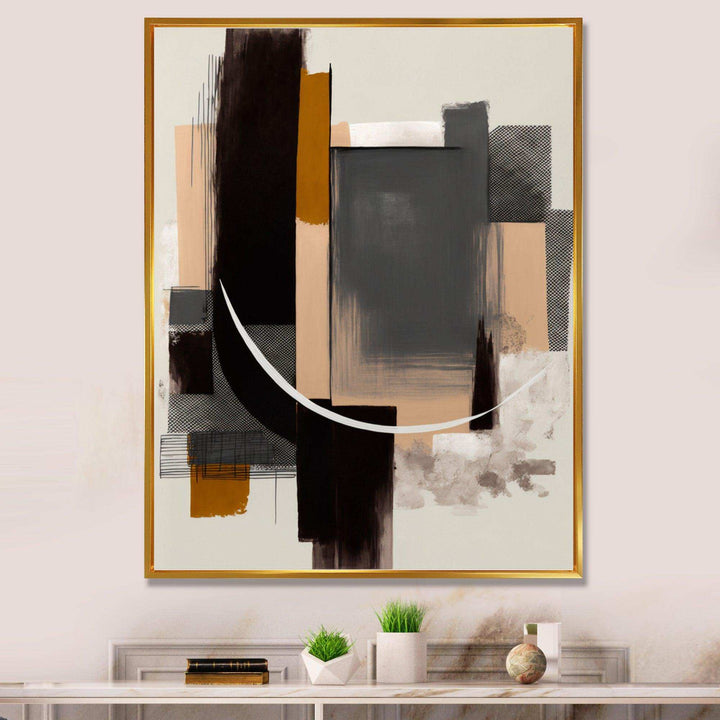 Warm Watercolor Abstract II - Modern Canvas Wall Art