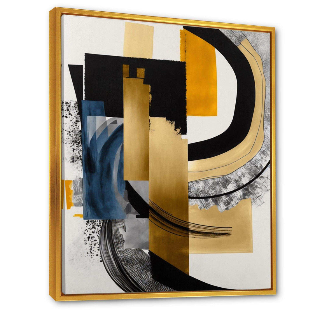 Glam Gold And Black Expression I - Modern Wall Art Prints