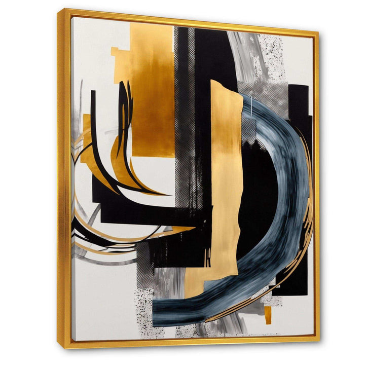 Glam Gold And Black Expression II - Modern Canvas Wall Art
