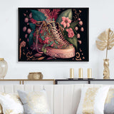 Floral Pink Sneakers Art I